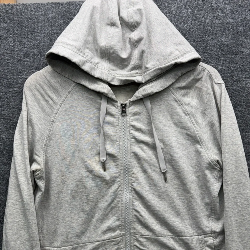 Lululemon‎ Scuba Full Zip Hoodie Women 8 Gray Long Sleeve Athletic Fleece